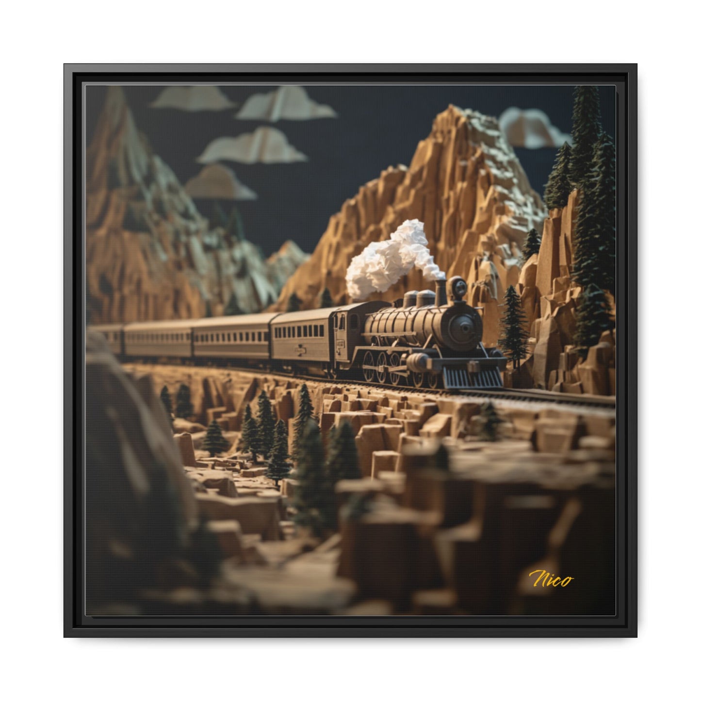 Orient Express Series Print #9 - Black Framed Canvas Print