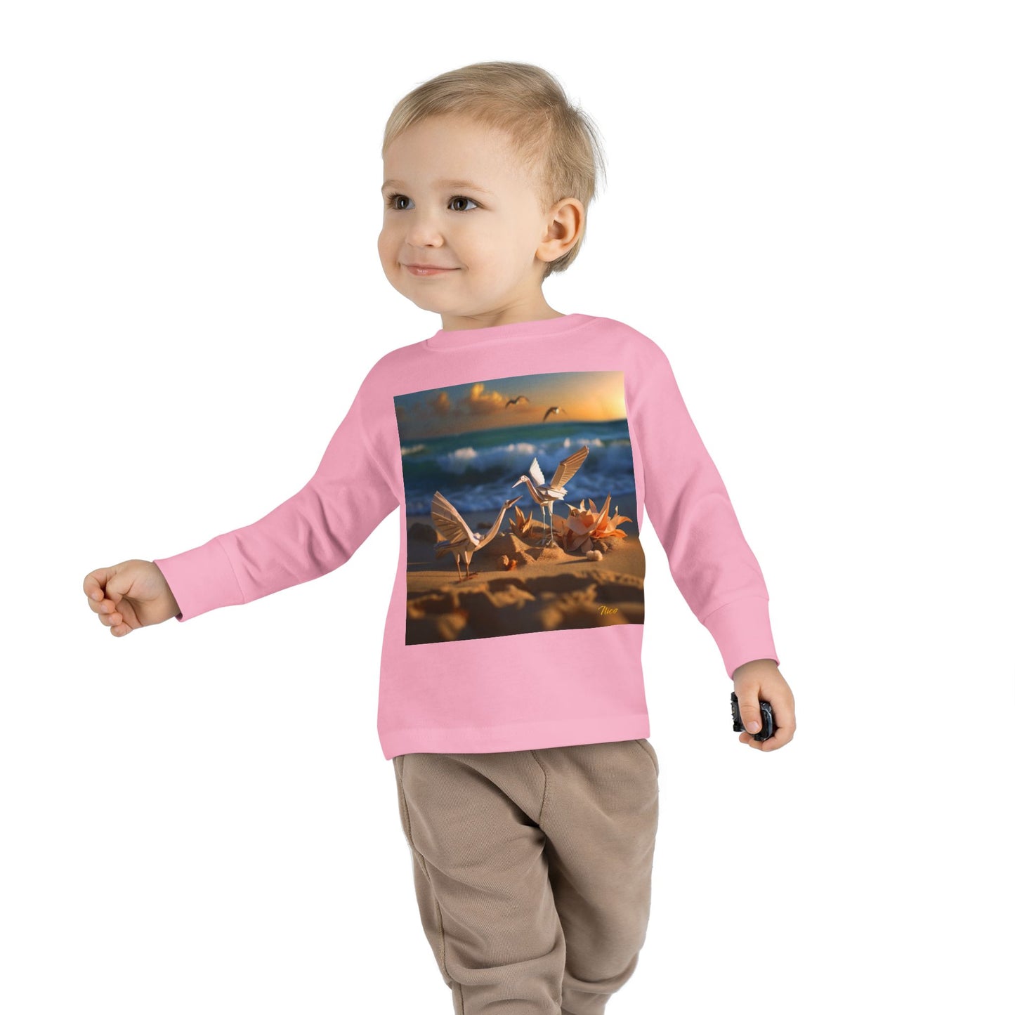 By The Seaside Series Print #3 Toddler Long Sleeve Tee