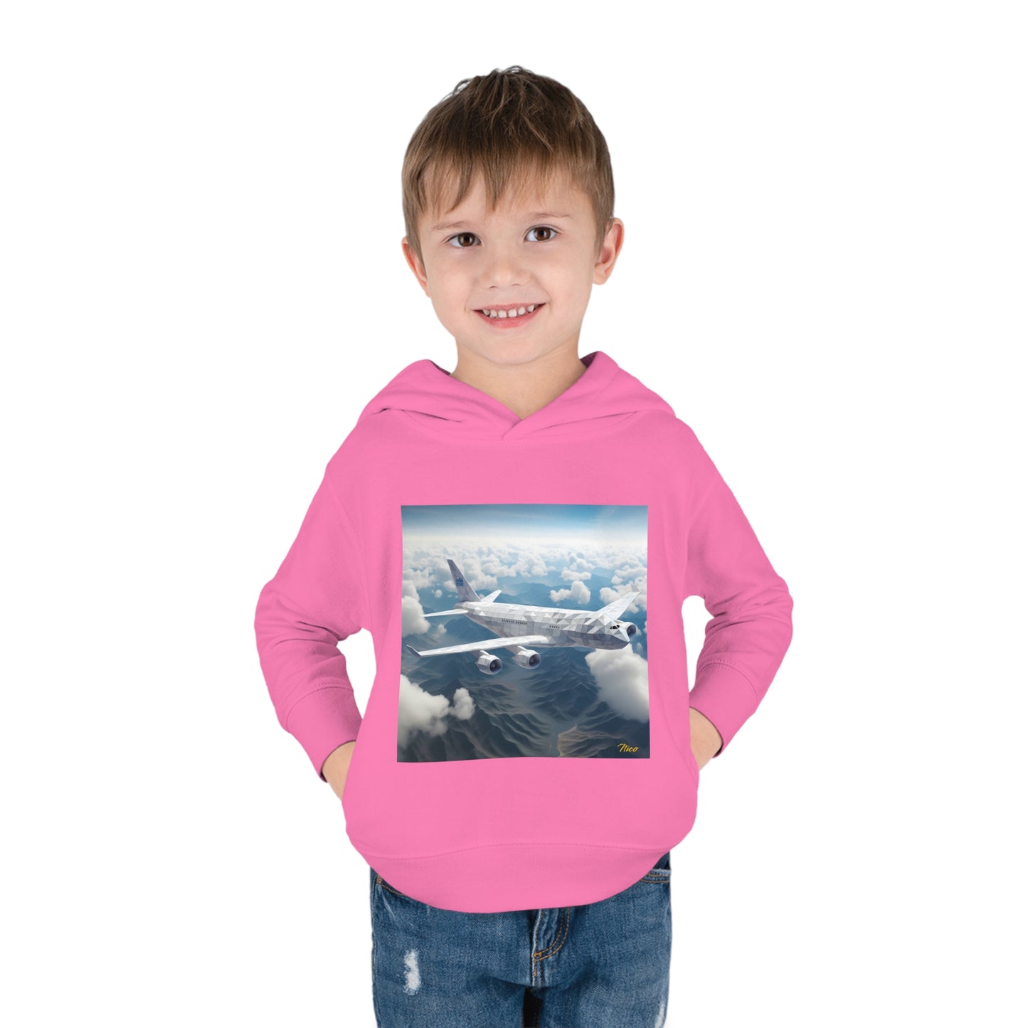 Frequent Flyer Miles Series Print #7 Toddler Pullover Fleece Hoodie