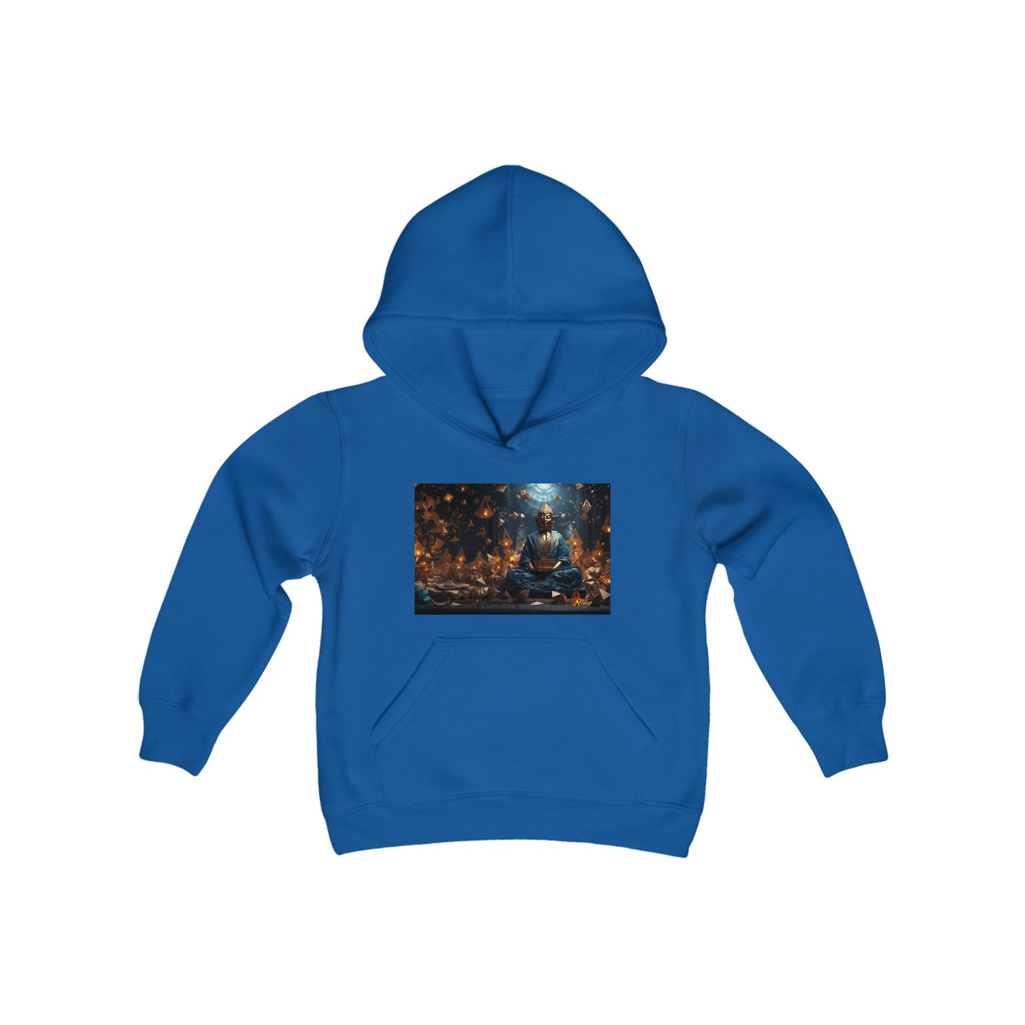 Ascending Buddah Series Print #1 Youth Heavy Blend Hooded Sweatshirt