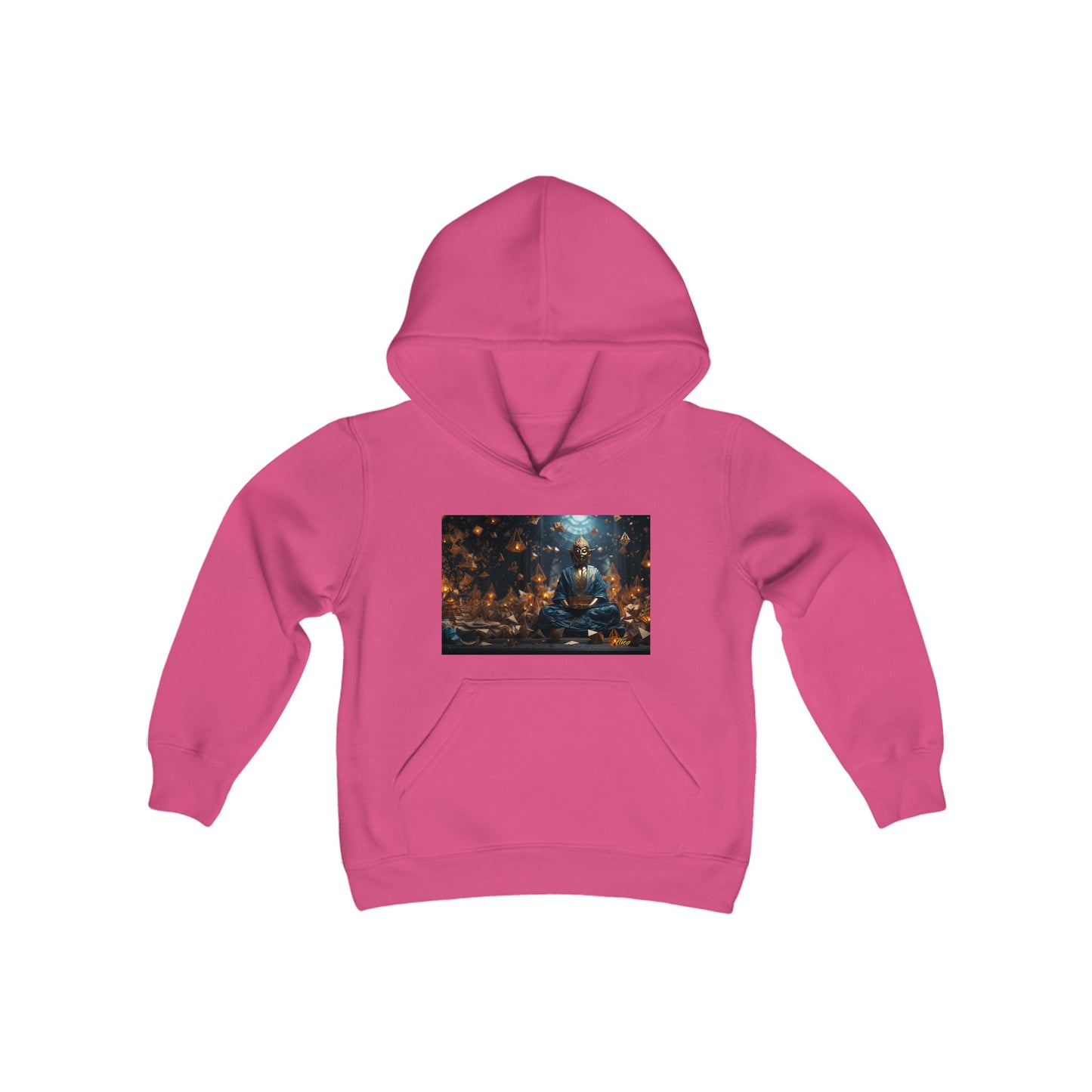 Ascending Buddah Series Print #1 Youth Heavy Blend Hooded Sweatshirt