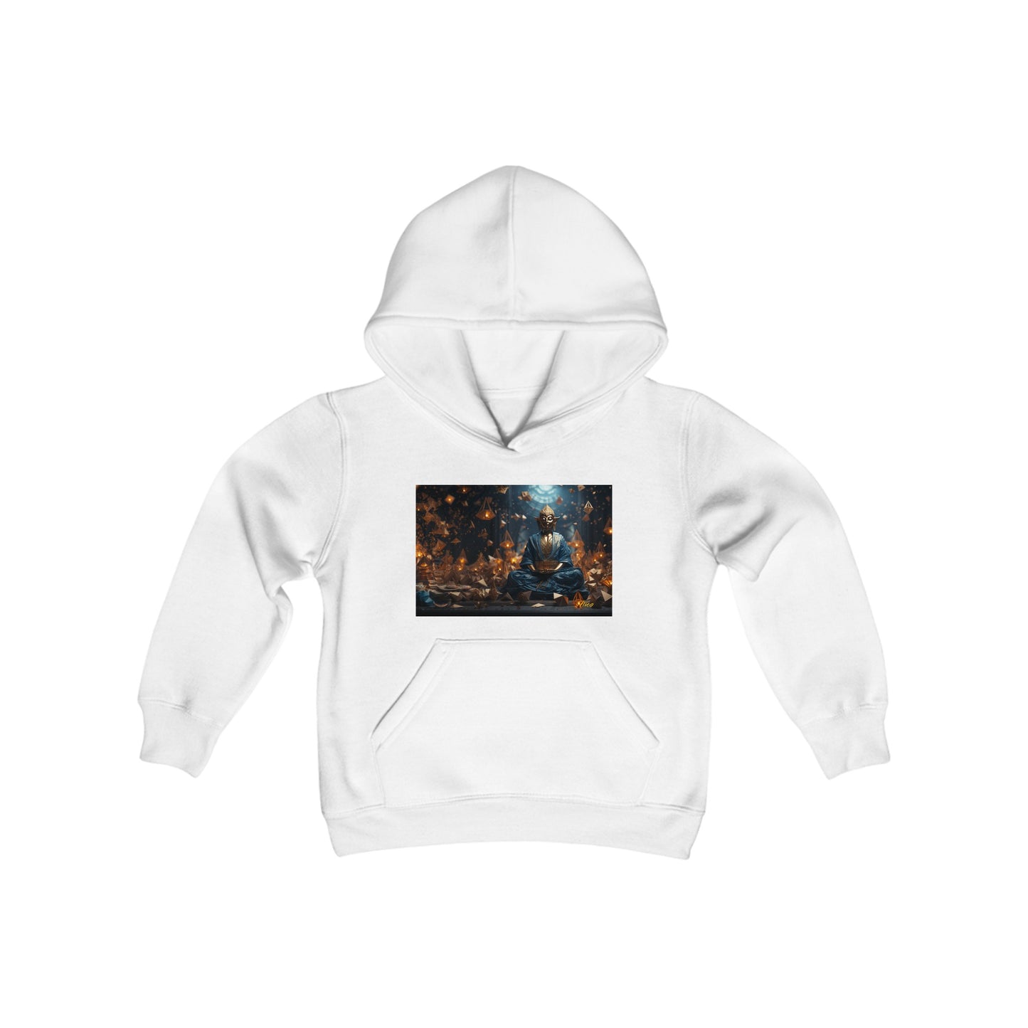 Ascending Buddah Series Print #1 Youth Heavy Blend Hooded Sweatshirt