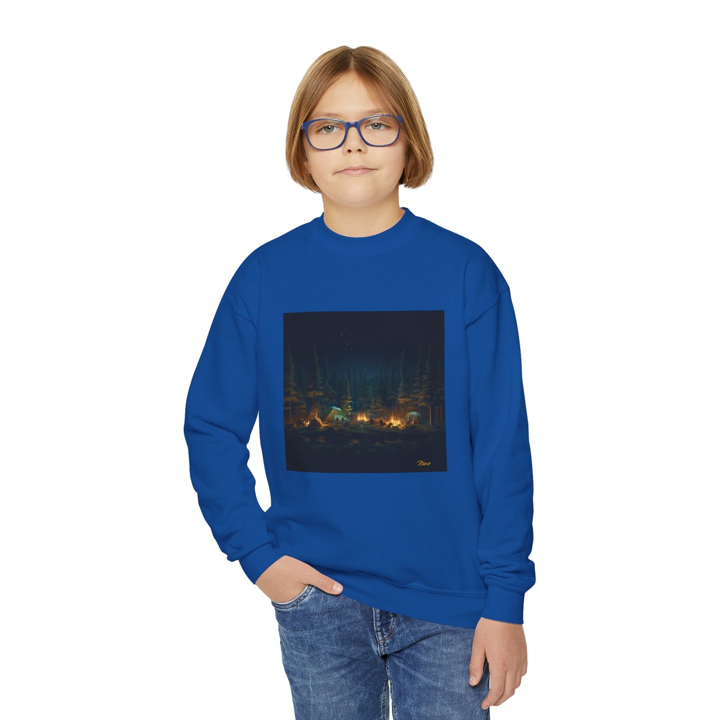 Under The Starry Skies Series Print #2 Youth Crewneck Sweatshirt