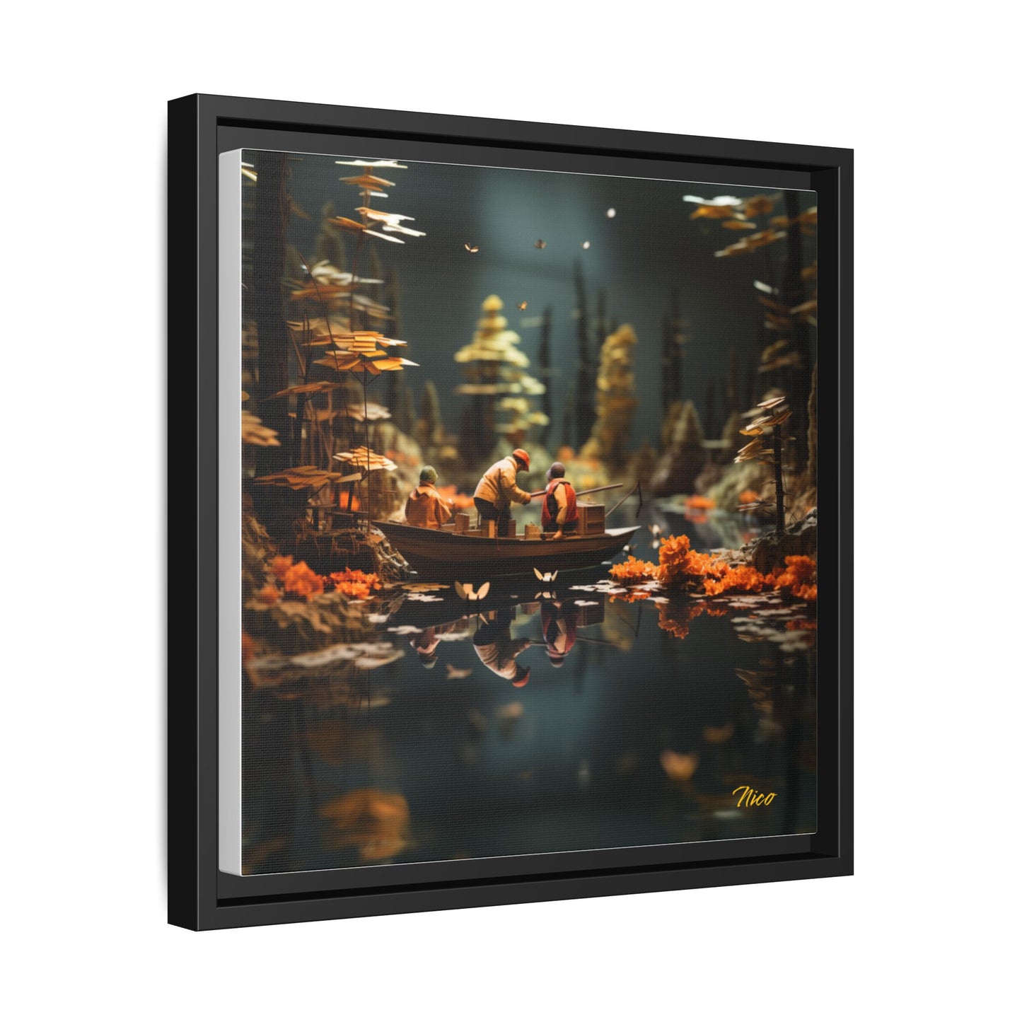 Born On A Bayou Series Print #10 - Black Framed Canvas Print