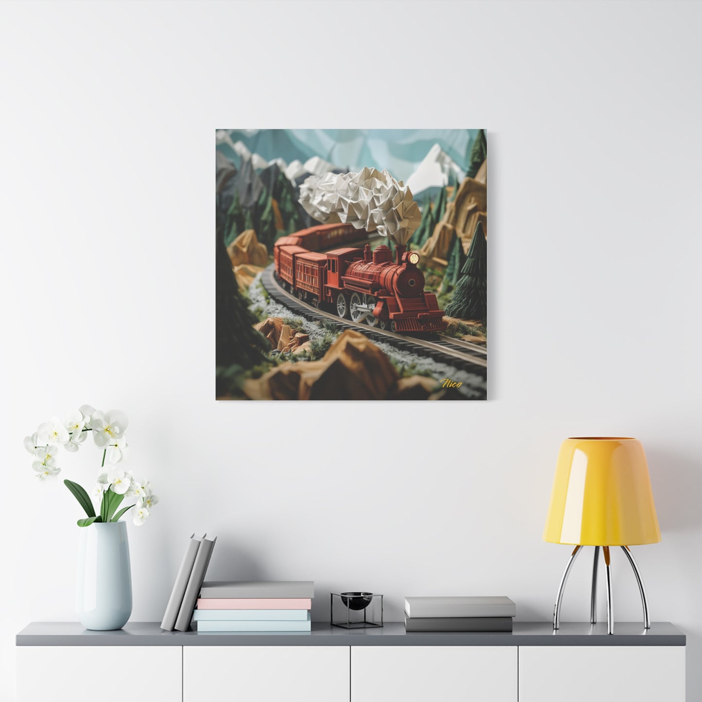 Orient Express Series Print #3 - Streched Matte Canvas Print, 1.25" Thick