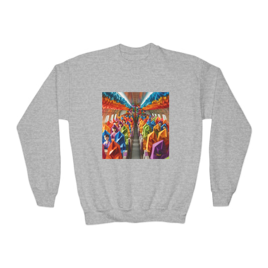 Frequent Flyer Miles Series Print #8 Youth Crewneck Sweatshirt