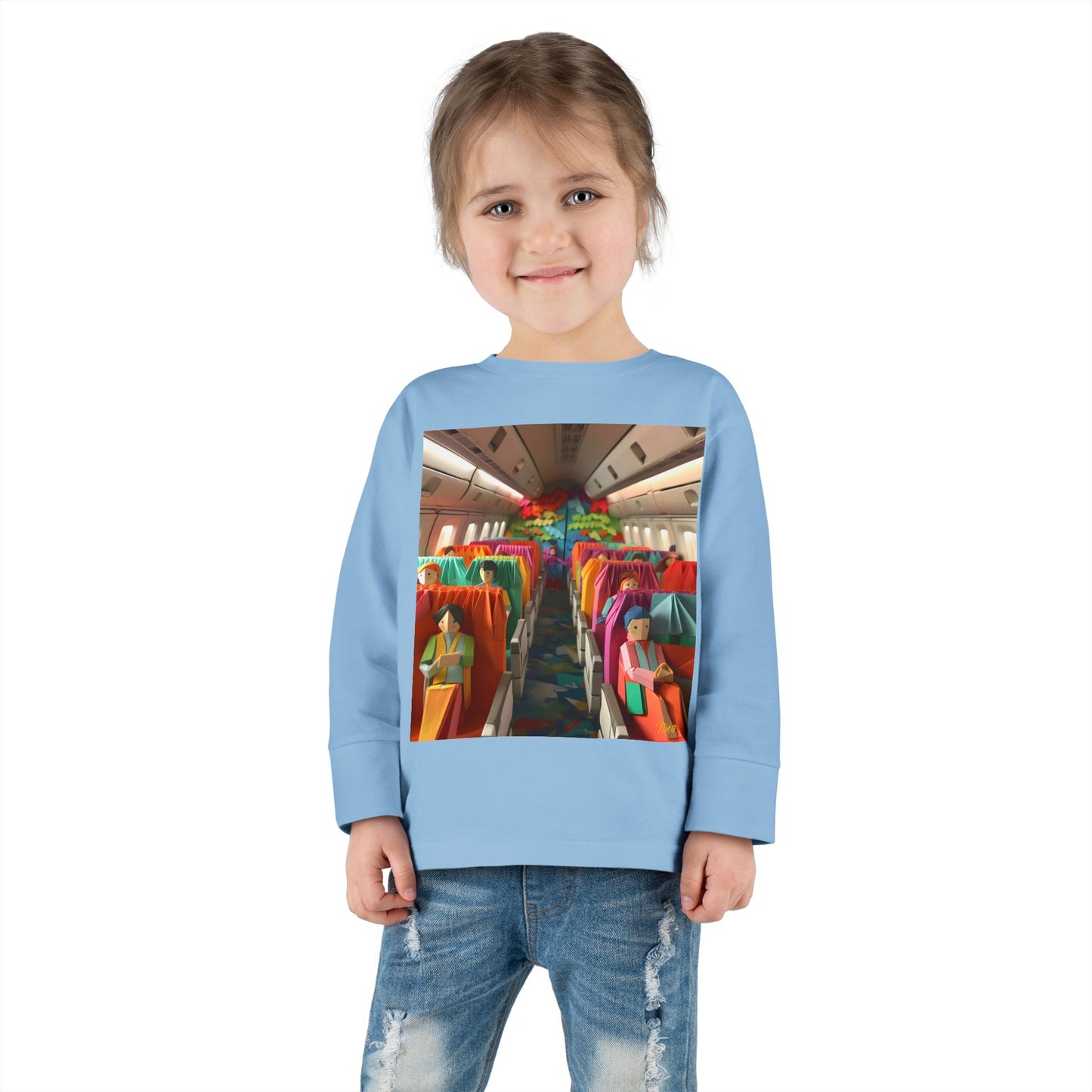 Big Ol' Jet Airliner Series Print #2 Toddler Long Sleeve Tee