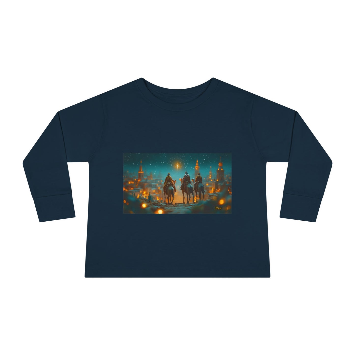 Chirstmas 2024 Series Print #9 Toddler Long Sleeve Tee