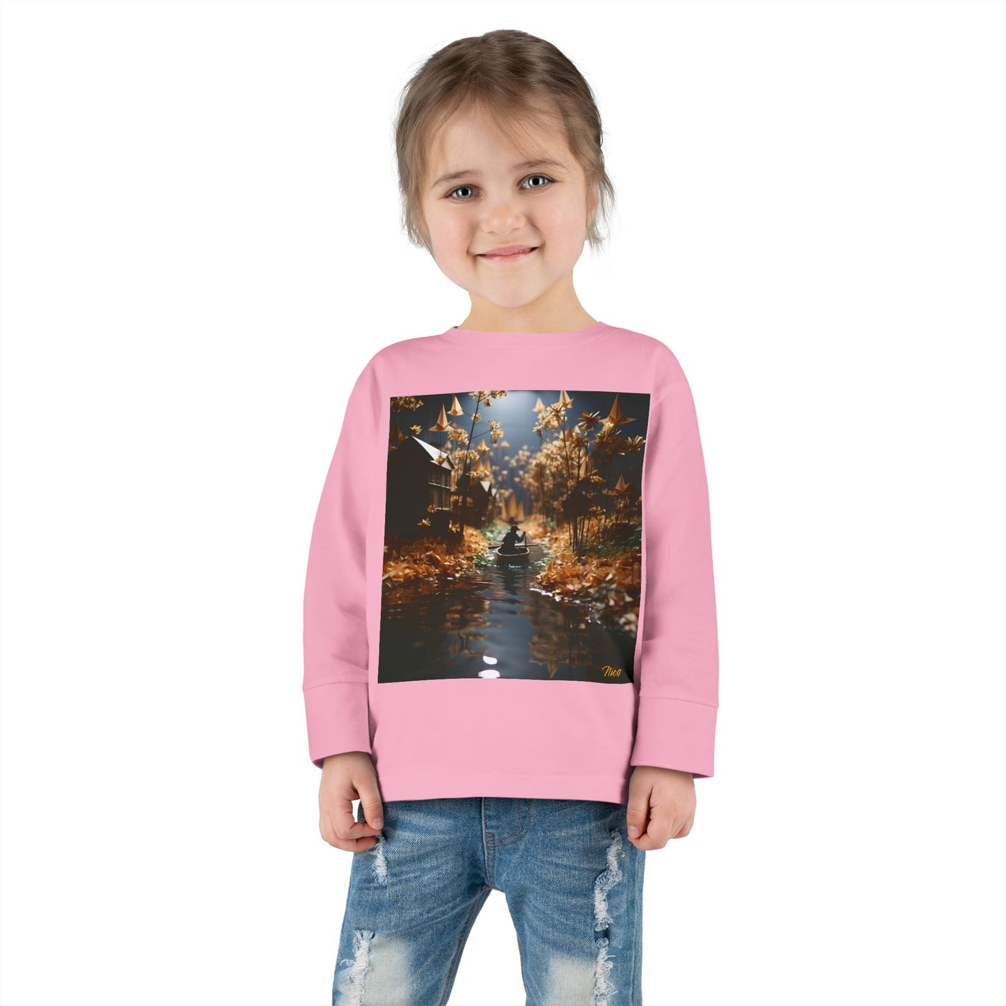 Born On A Bayou Series Print #5 Toddler Long Sleeve Tee