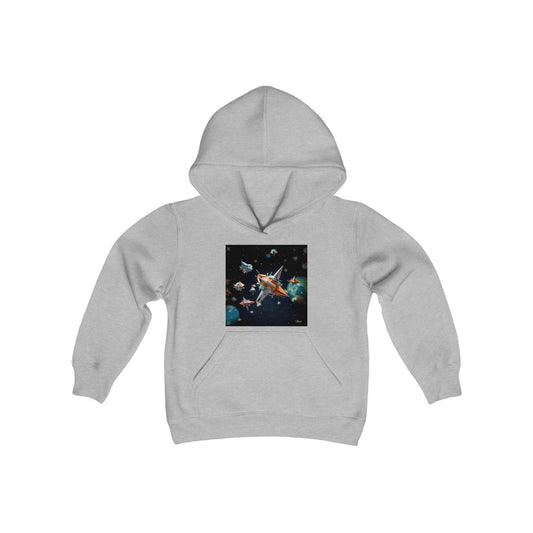 Elons' Dream Series Print #1 Youth Heavy Blend Hooded Sweatshirt