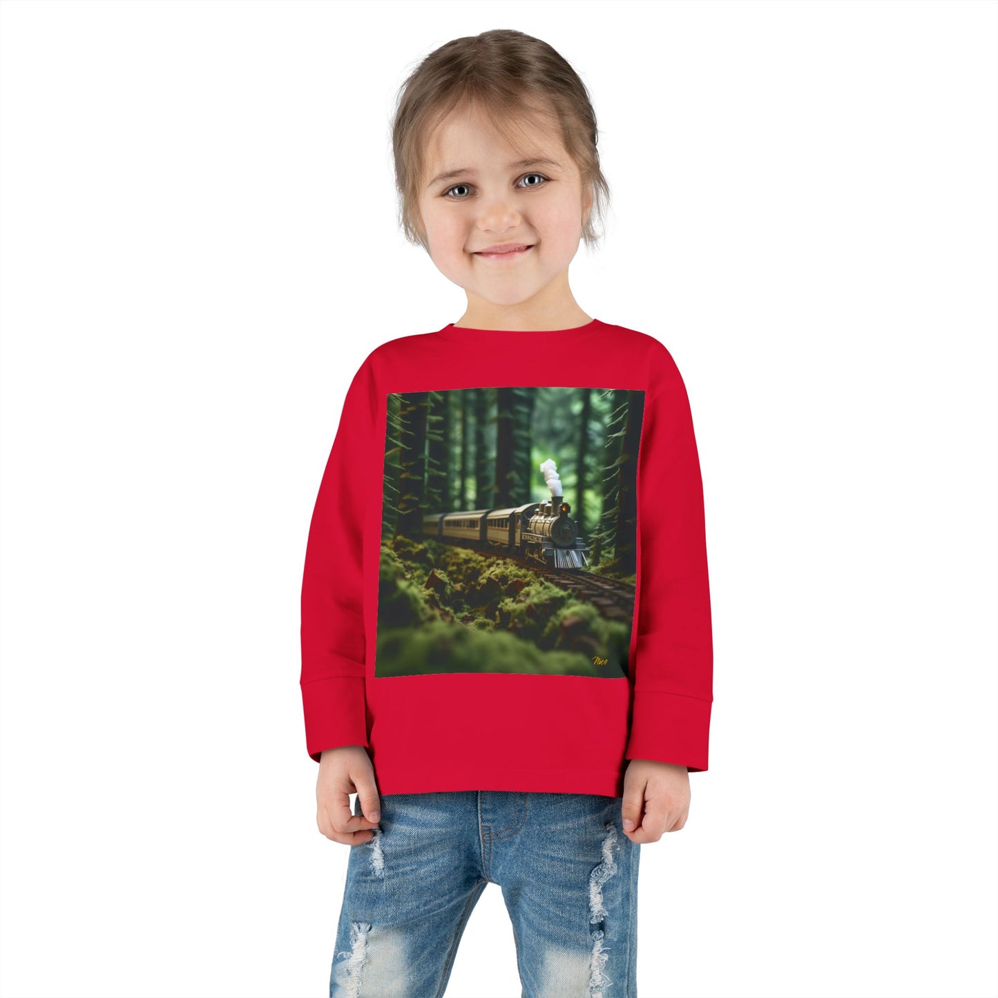 Orient Express Series Print #7 Toddler Long Sleeve Tee