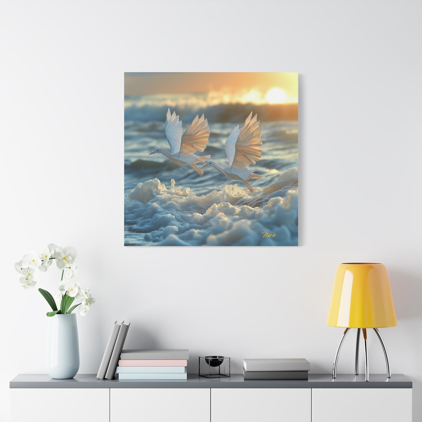 By The Seaside Series Print #5 - Streched Matte Canvas Print, 1.25" Thick