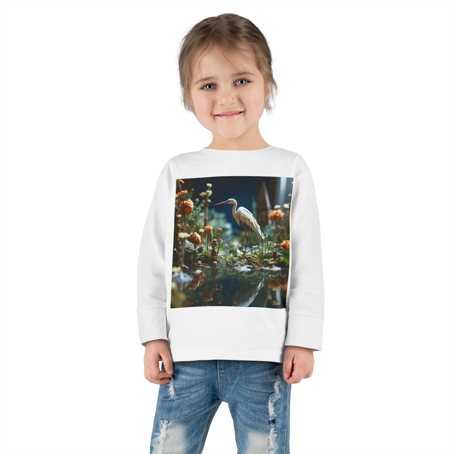 Born On A Bayou Series Print #1 Toddler Long Sleeve Tee