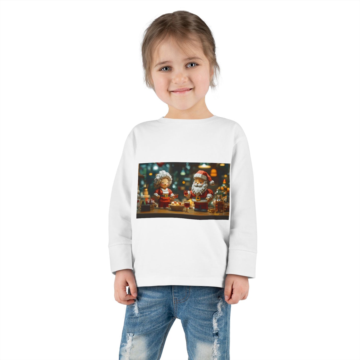 Chirstmas 2024 Series Print #2 Toddler Long Sleeve Tee