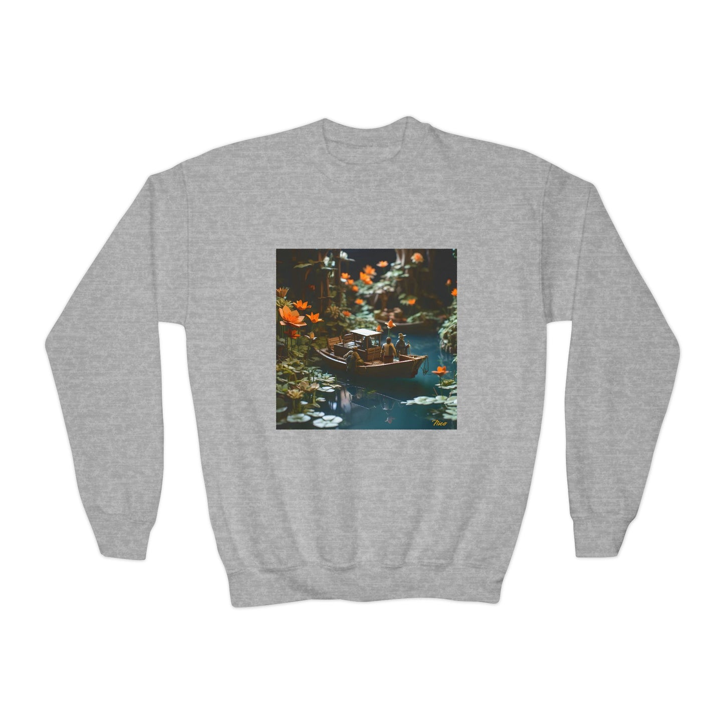 Born On A Bayou Series Print #4 Youth Crewneck Sweatshirt