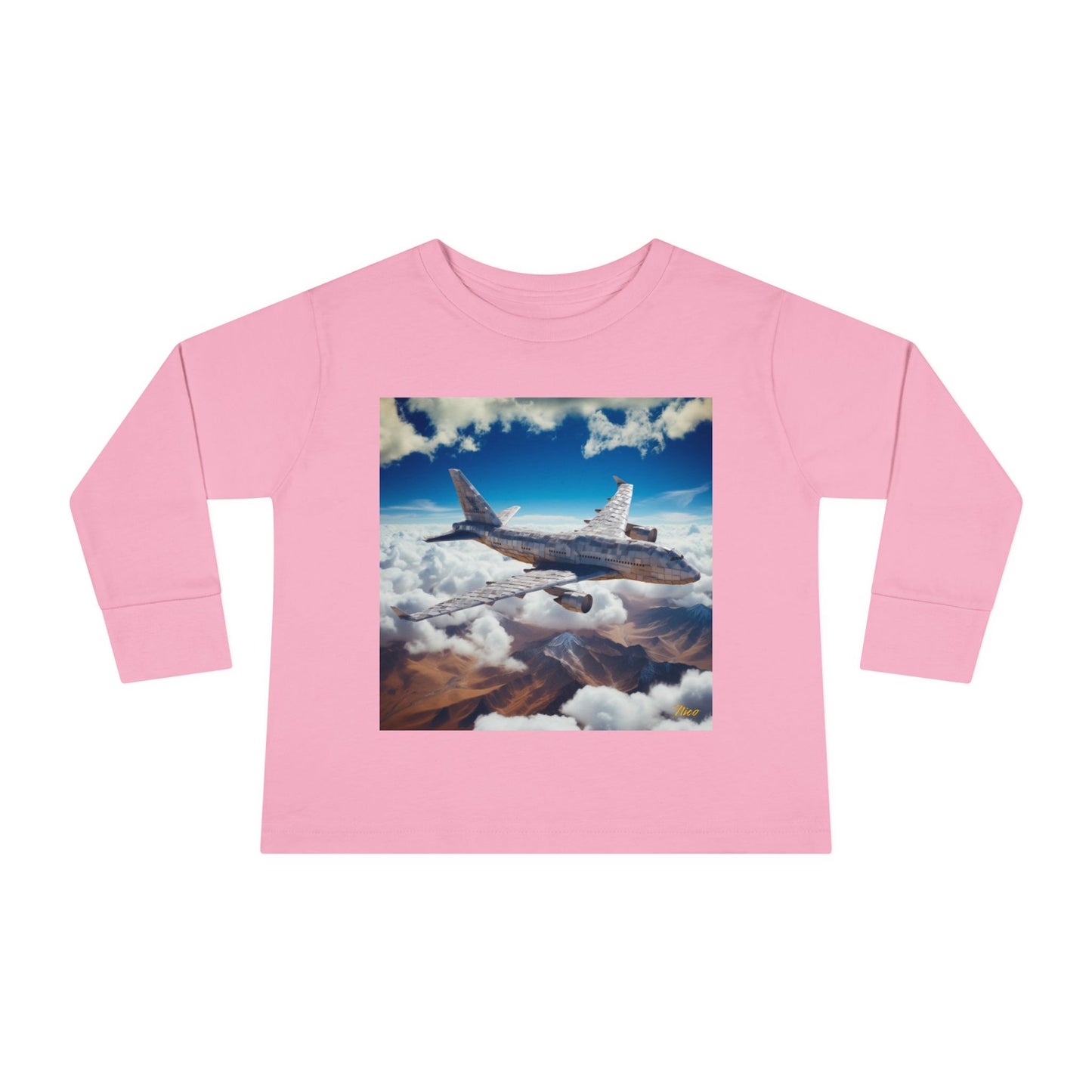 Big Ol' Jet Airliner Series Print #9 Toddler Long Sleeve Tee