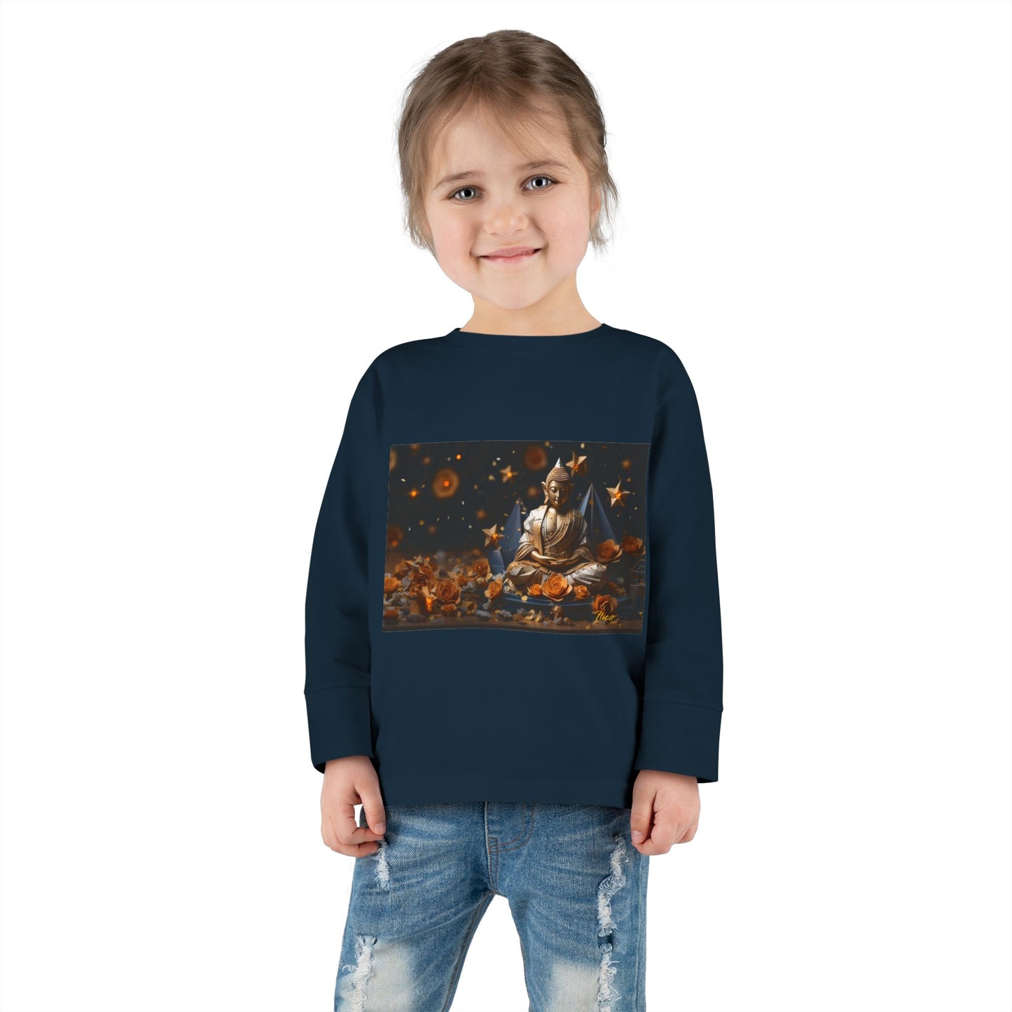 Ascending Buddha Series Print #5 Toddler Long Sleeve Tee