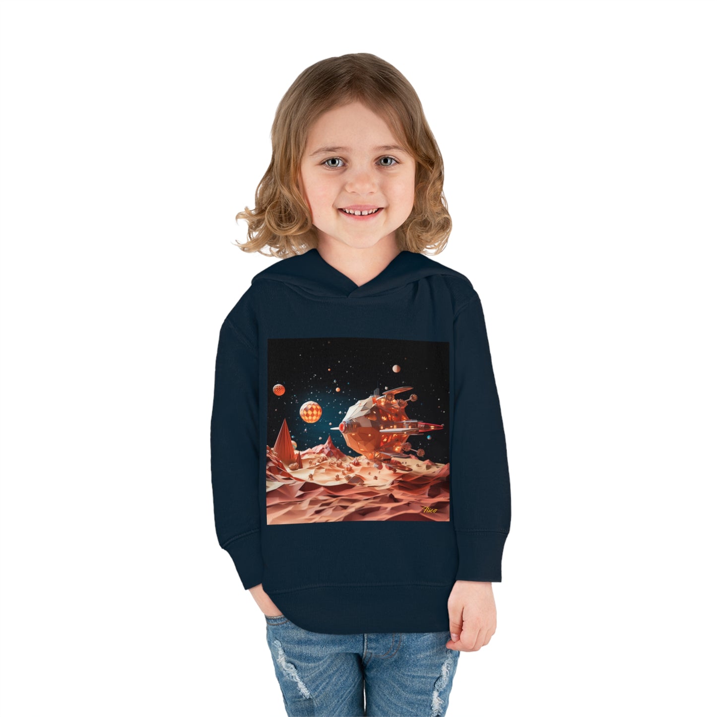 Elons' Dream Series Print #5 Toddler Pullover Fleece Hoodie