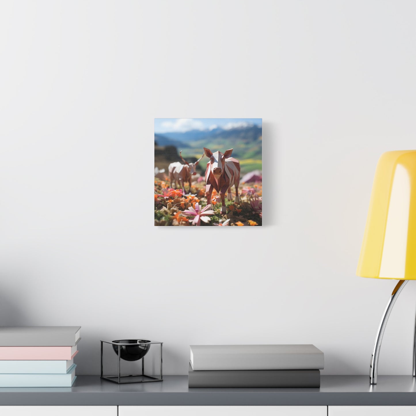 Meadow By The Farm Series Print #1 - Streched Matte Canvas Print, 1.25" Thick