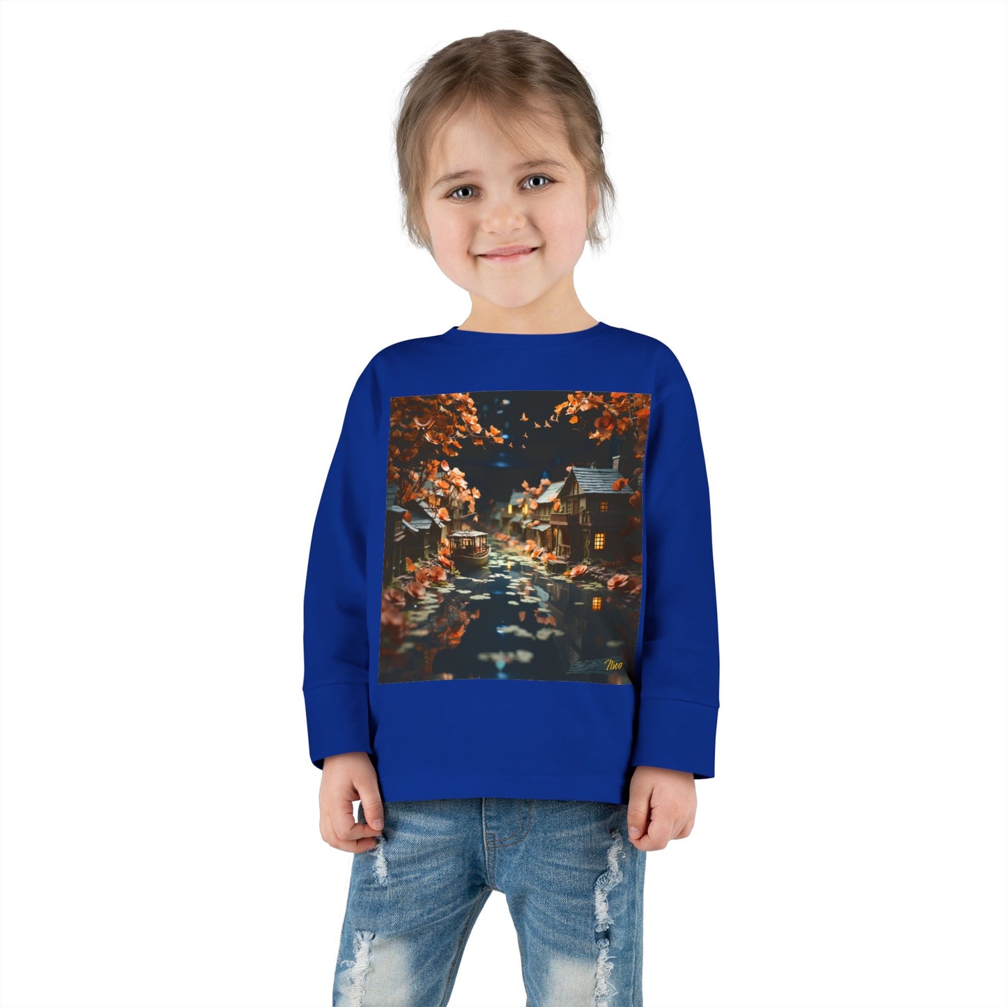 Born On A Bayou Series Print #7 Toddler Long Sleeve Tee