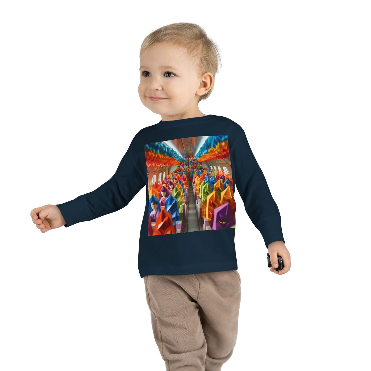 Big Ol' Jet Airliner Series Print #8 Toddler Long Sleeve Tee