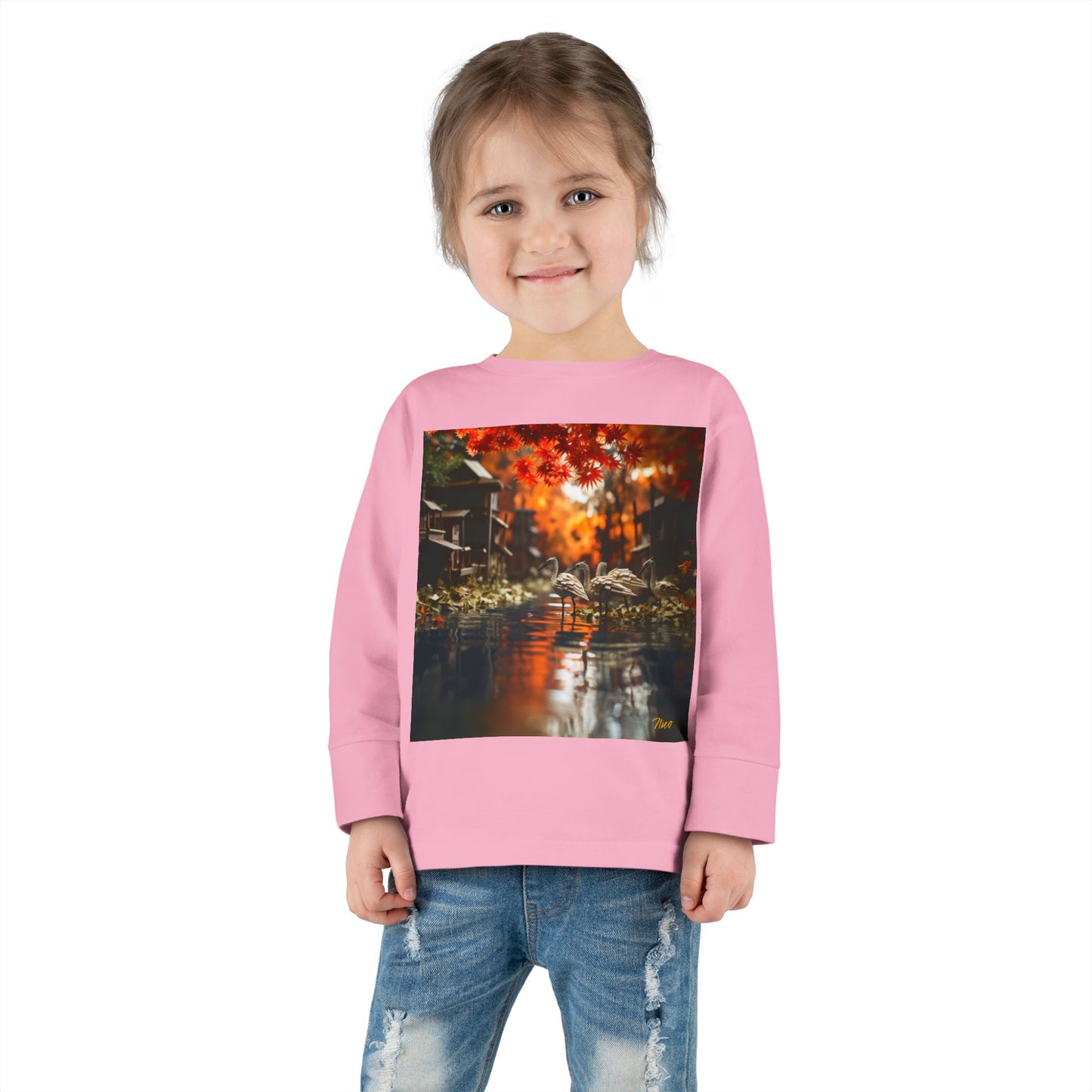 Born On A Bayou Series Print #8 Toddler Long Sleeve Tee