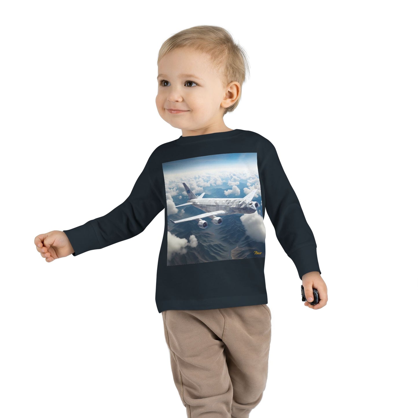 Big Ol' Jet Airliner Series Print #7 Toddler Long Sleeve Tee