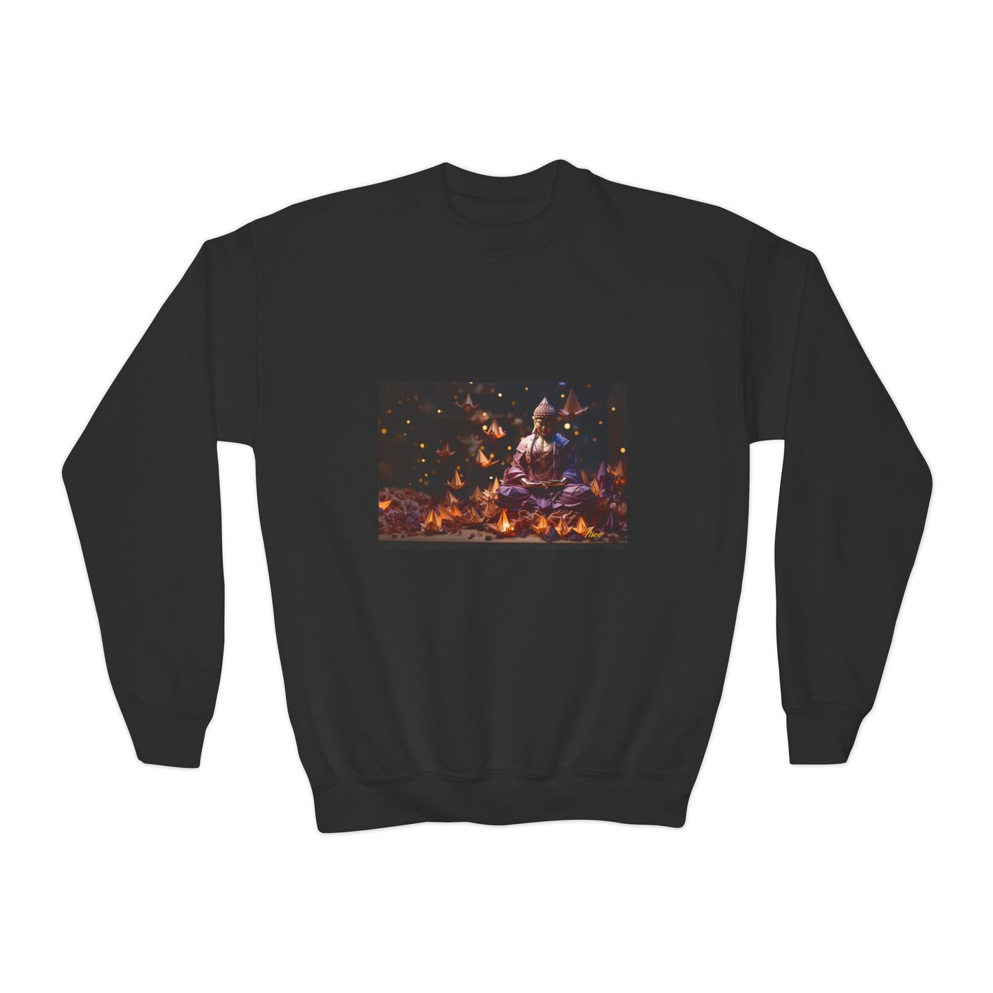 Ascending Buddah Series Print #6 Youth Crewneck Sweatshirt