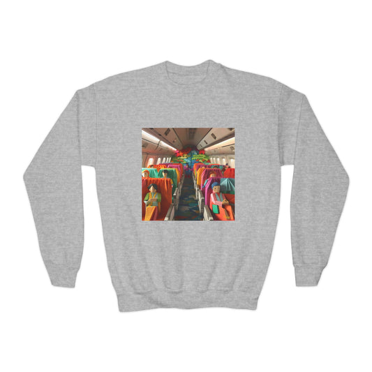 Frequent Flyer Miles Series Print #2 Youth Crewneck Sweatshirt