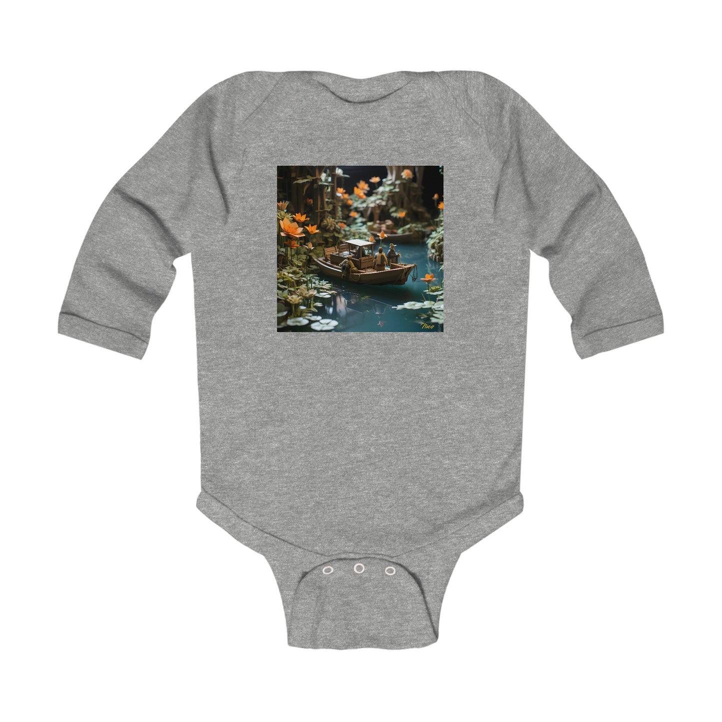 Born On A Bayou Series Print #4 Infant Long Sleeve Bodysuit