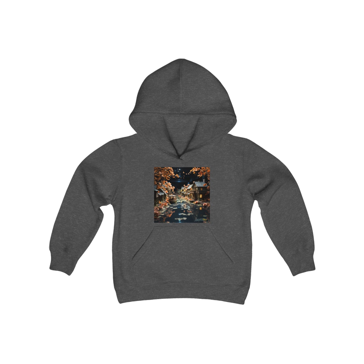 Born On A Bayou Series Print #7 Youth Heavy Blend Hooded Sweatshirt