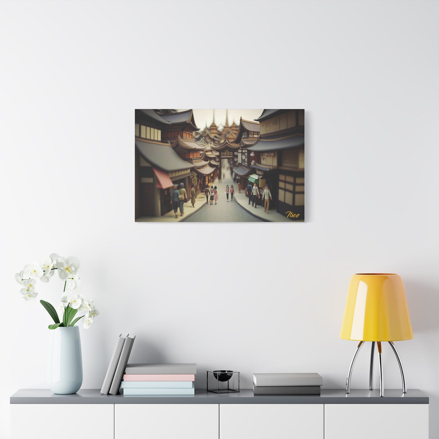 Eastern Metropolis Series Print #9 - Streched Matte Canvas Extended Print