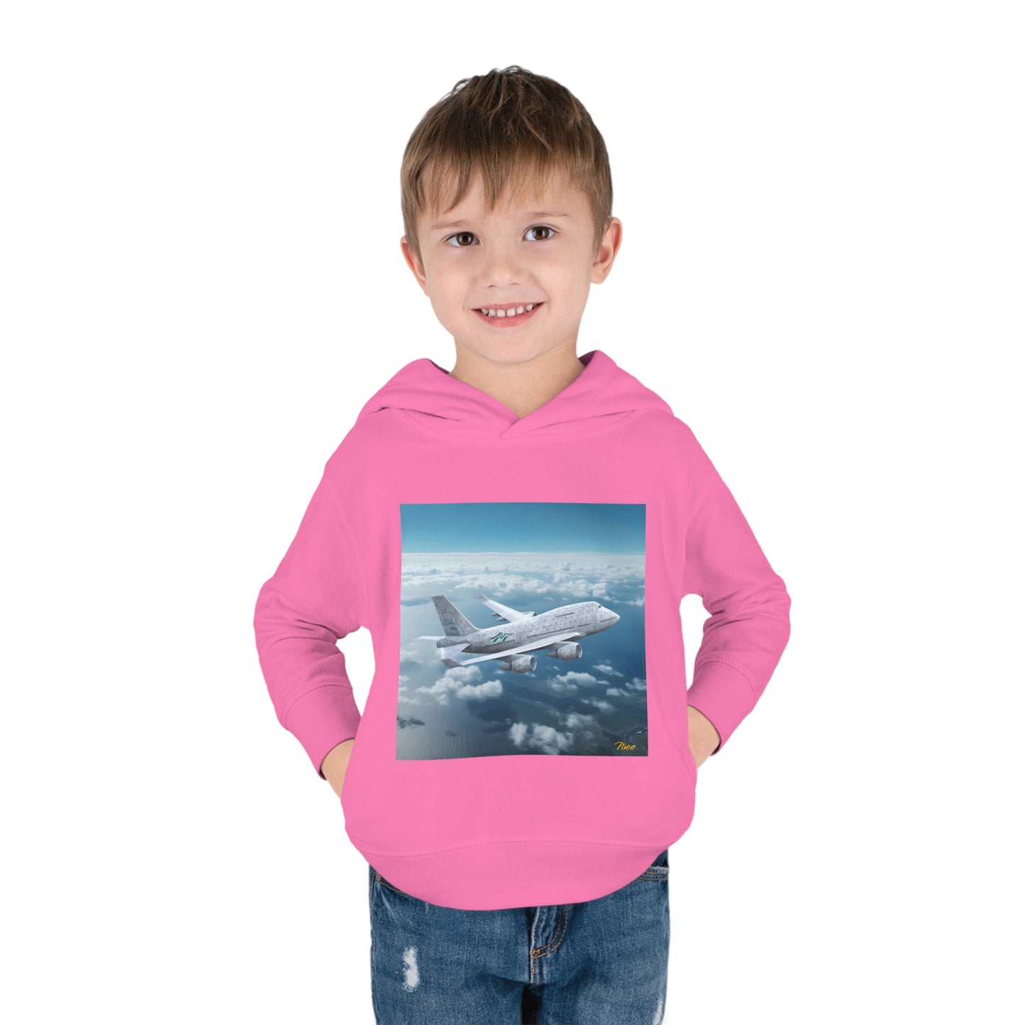 Frequent Flyer Miles Series Print #3 Toddler Pullover Fleece Hoodie