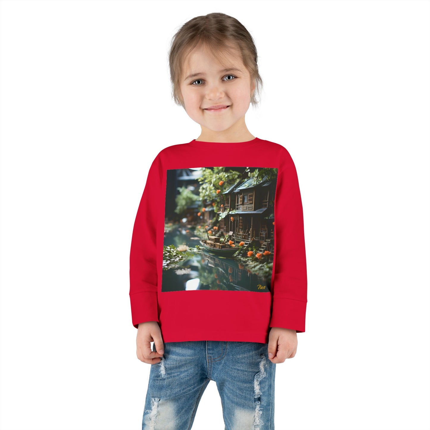 Born On A Bayou Series Print #9 Toddler Long Sleeve Tee