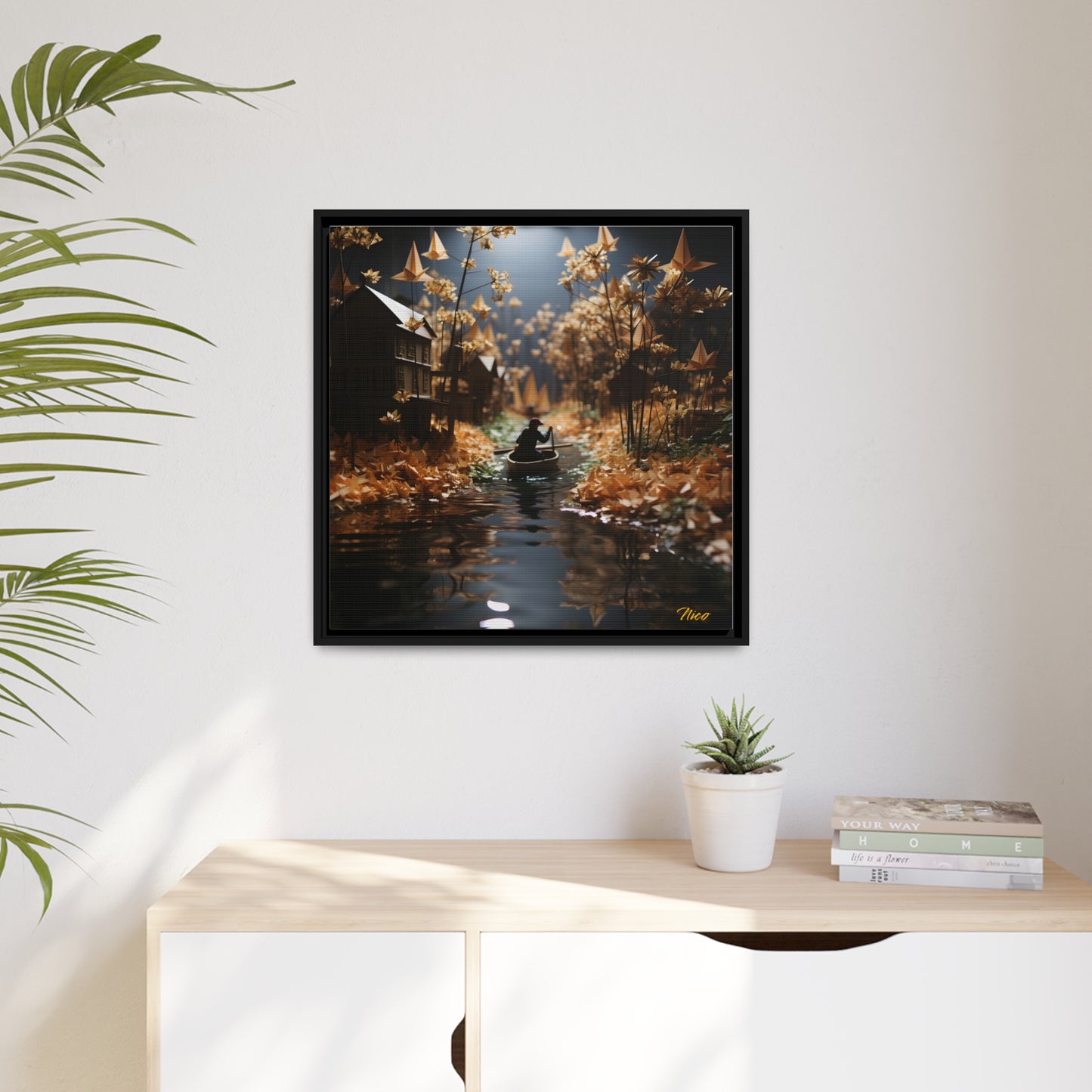 Born On A Bayou Series Print #5 - Black Framed Canvas Print