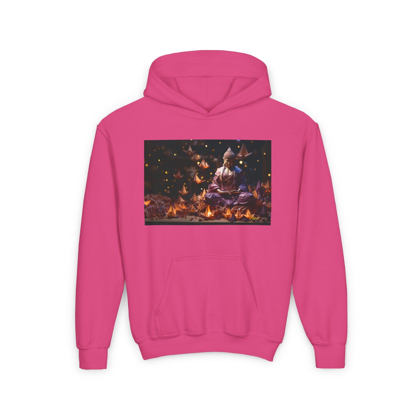 Ascending Buddah Series Print #6 Youth Heavy Blend Hooded Sweatshirt