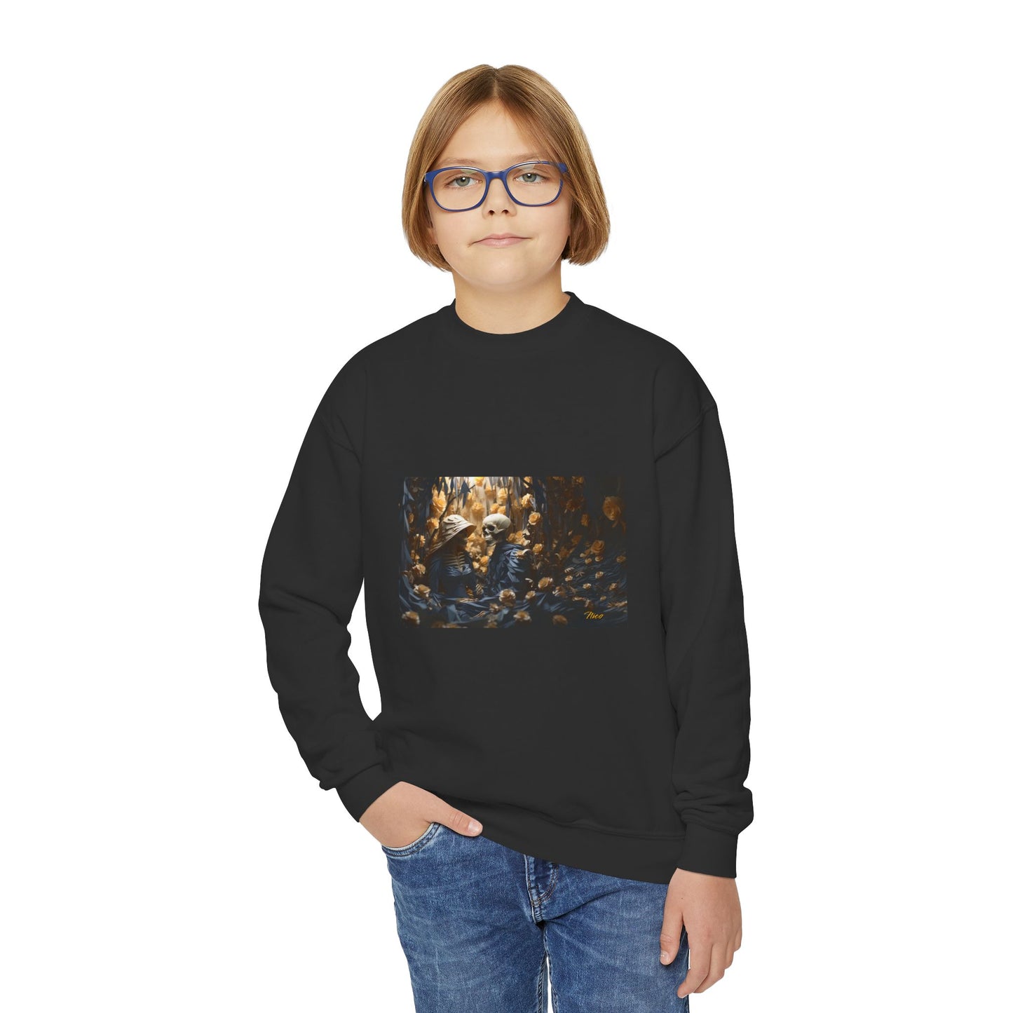 Halloween 2024 Series Print #4 Youth Crewneck Sweatshirt