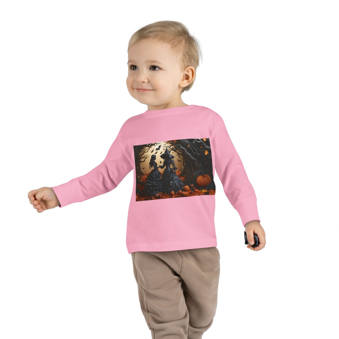 Halloween 2024 Series Print #9 Toddler Long Sleeve Tee