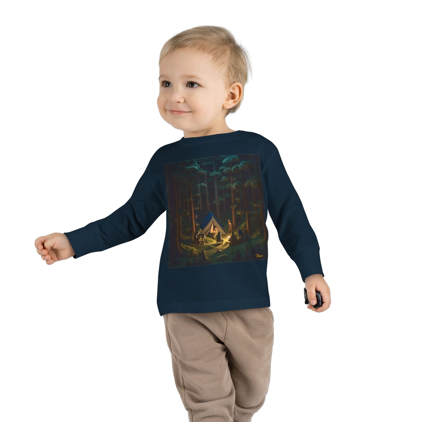 Under The Starry Skies Series Print #6 Toddler Long Sleeve Tee