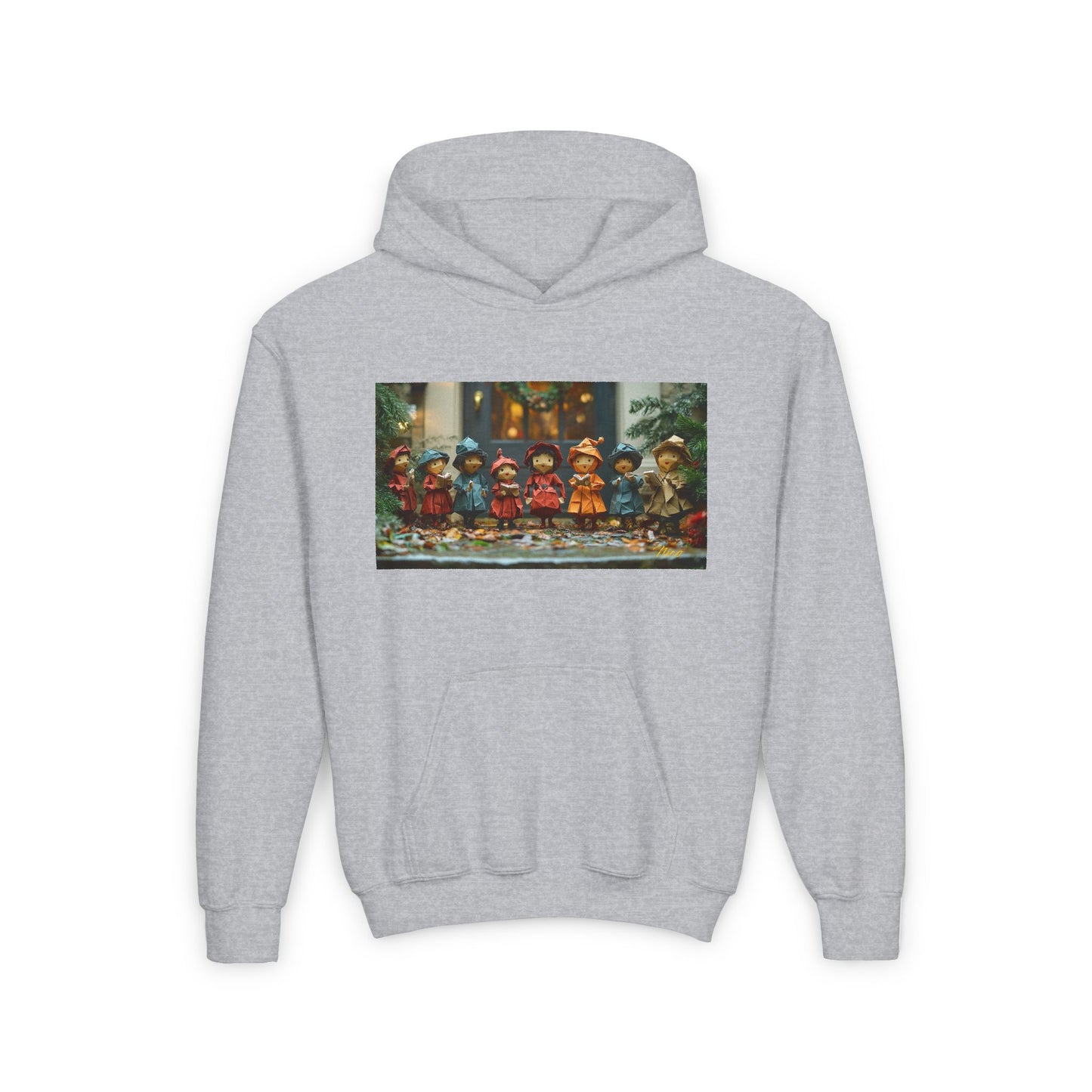 Chirstmas 2024 Series Print #12 Youth Heavy Blend Hooded Sweatshirt