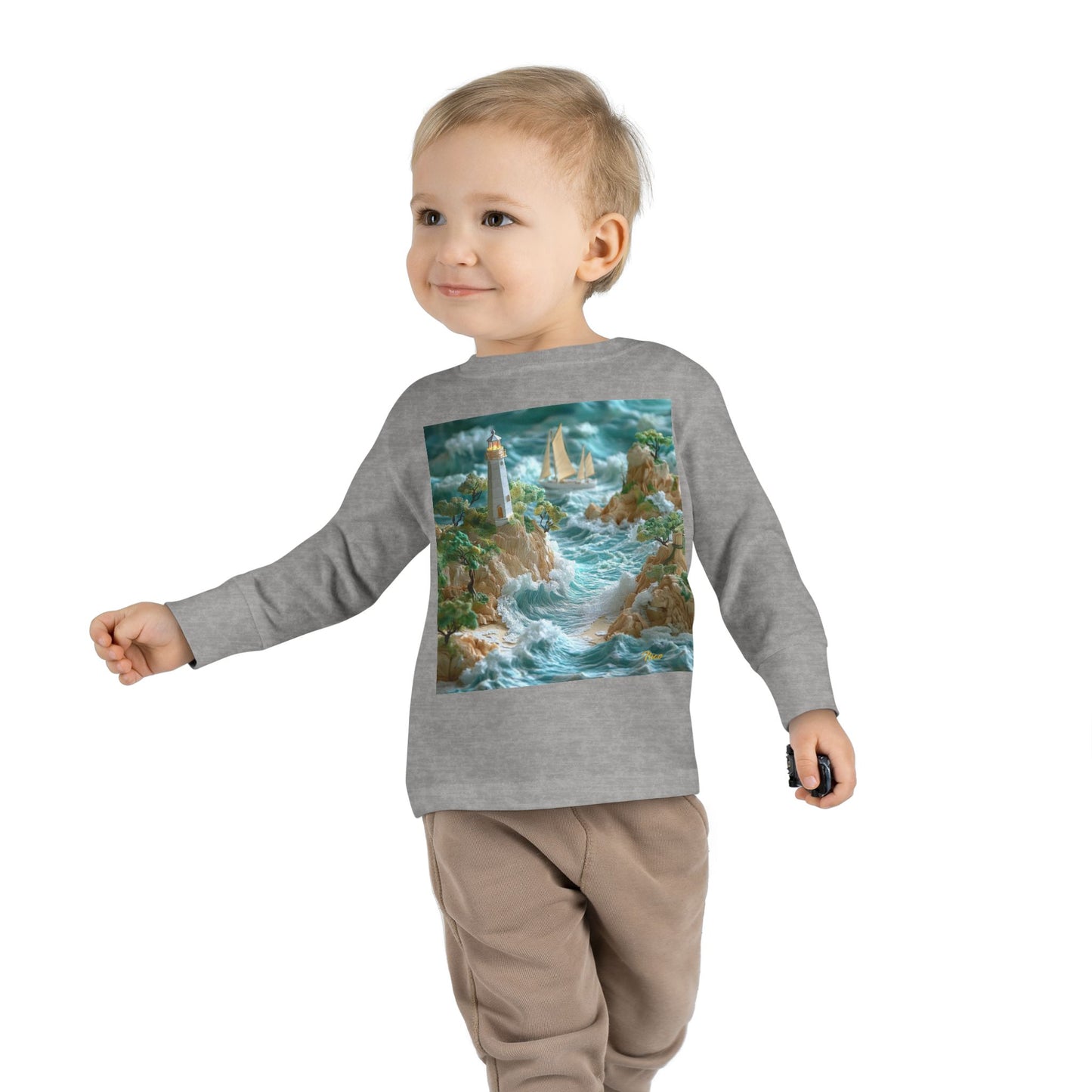 By The Seaside Series Print #9 Toddler Long Sleeve Tee