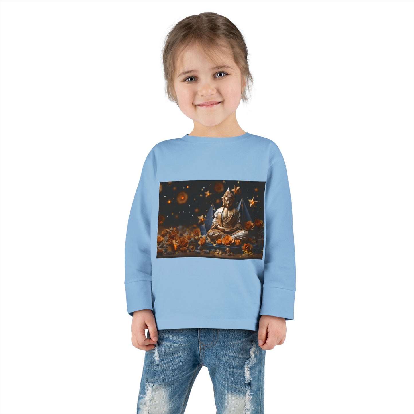 Ascending Buddha Series Print #5 Toddler Long Sleeve Tee