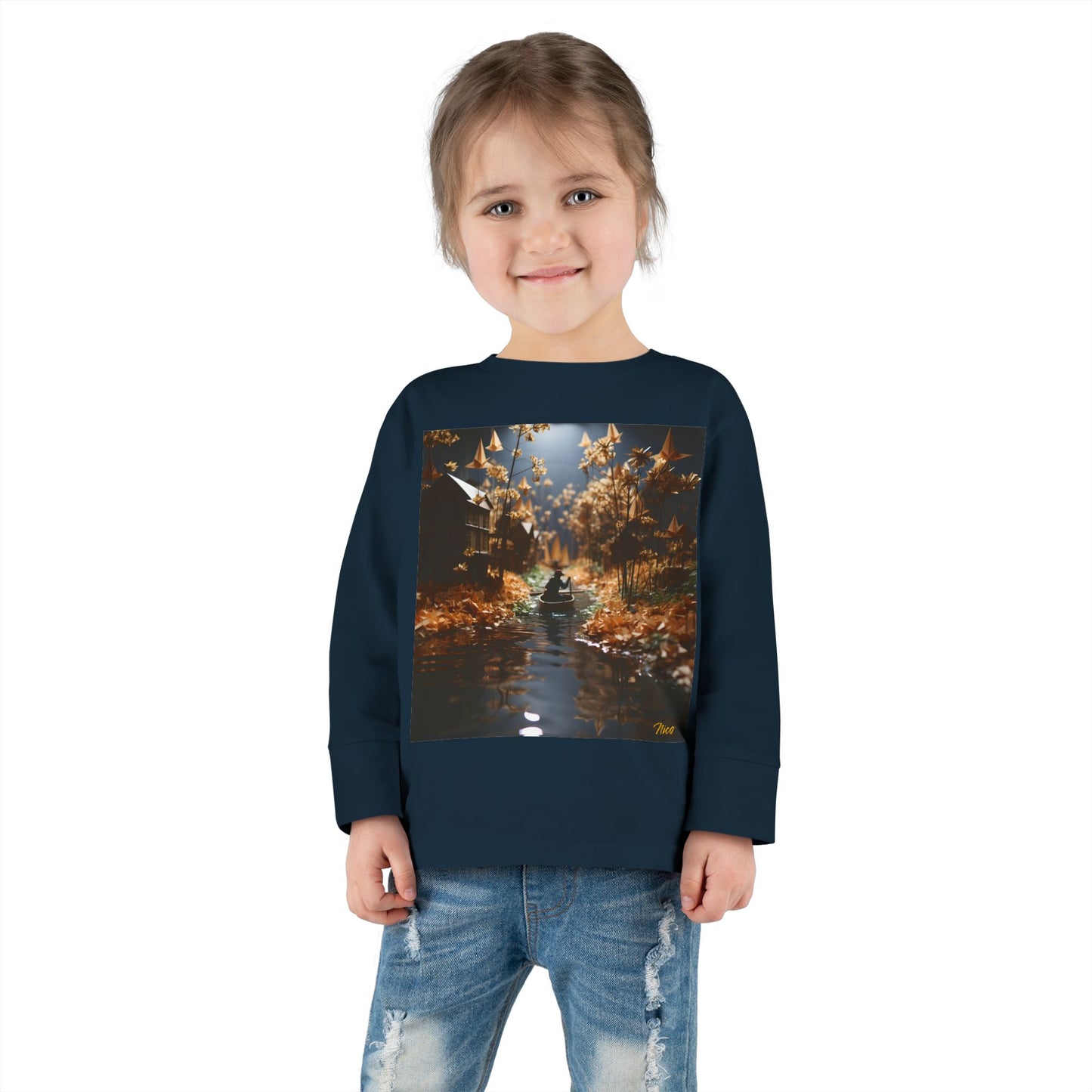 Born On A Bayou Series Print #5 Toddler Long Sleeve Tee