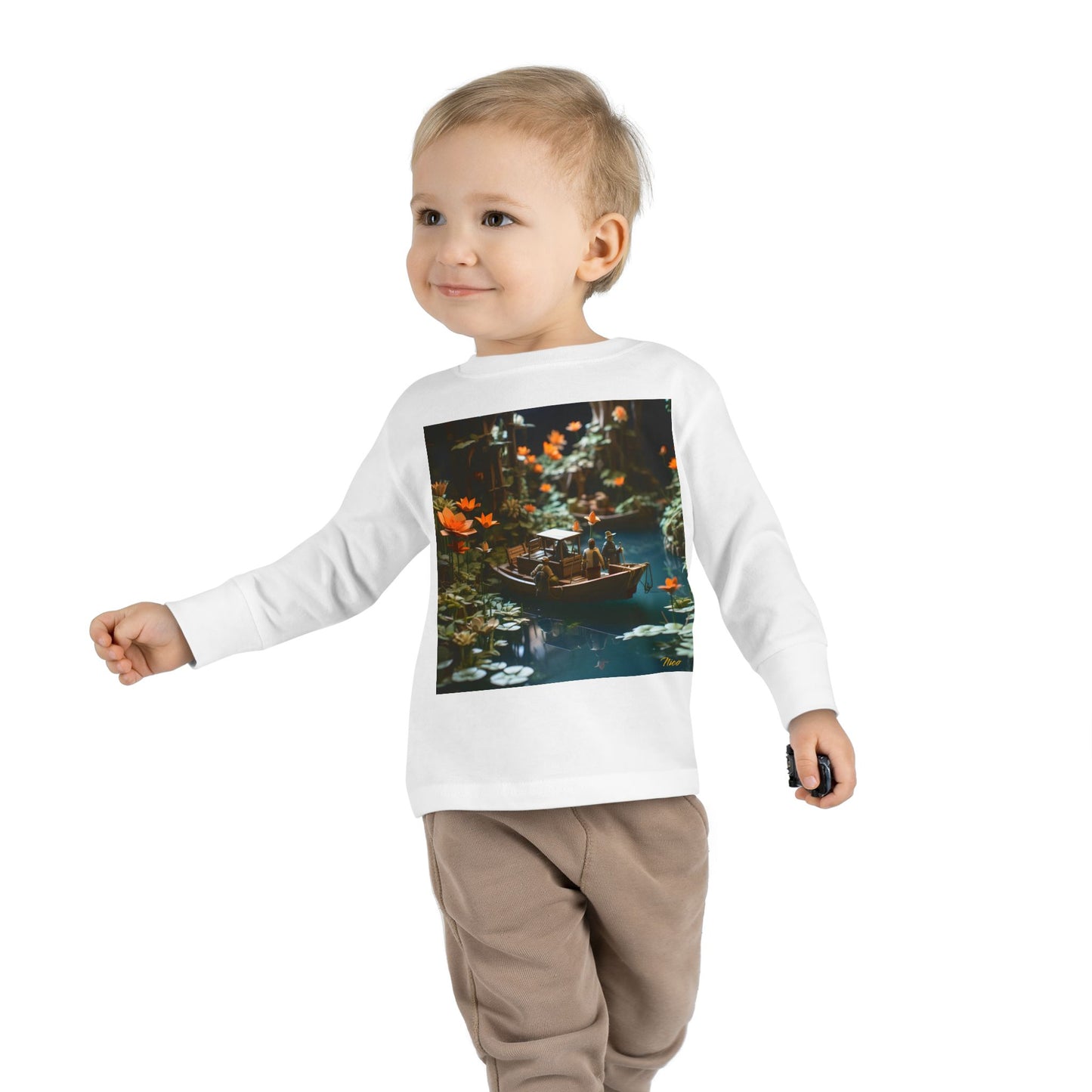 Born On A Bayou Series Print #4 Toddler Long Sleeve Tee