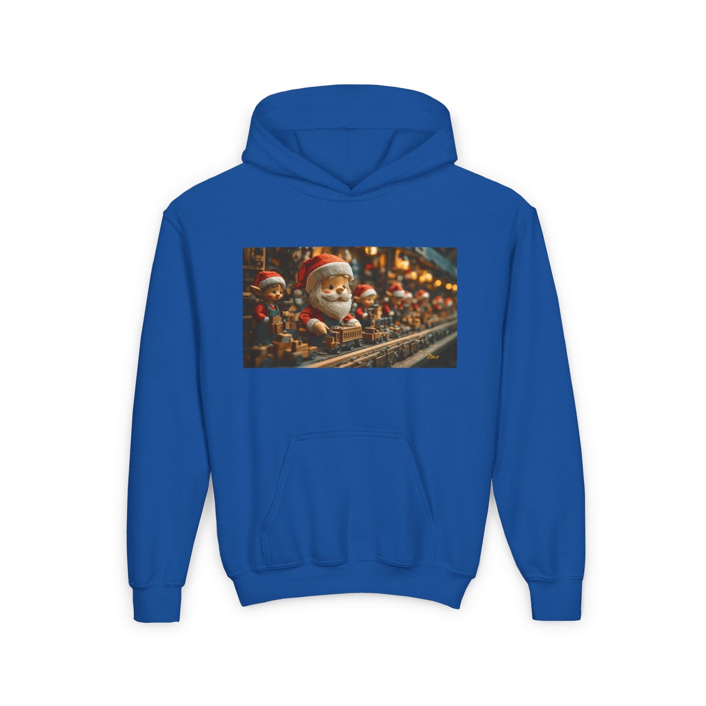 Chirstmas 2024 Series Print #3 Youth Heavy Blend Hooded Sweatshirt