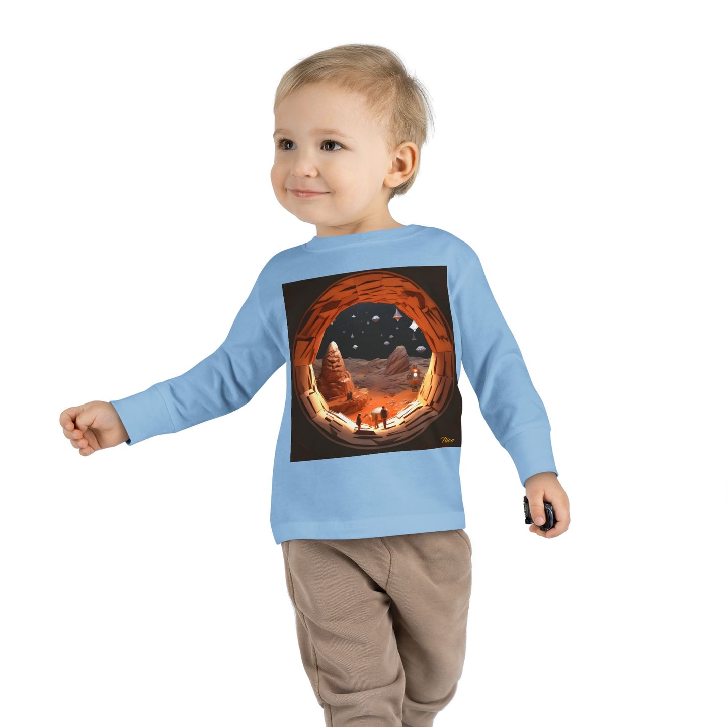 Elons' Dream Series Print #4 Toddler Long Sleeve Tee