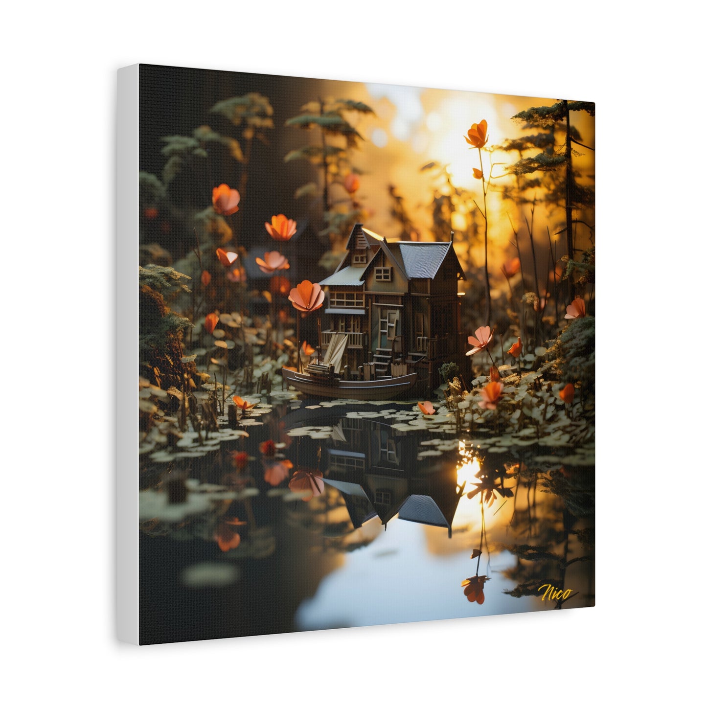 Born On A Bayou Print #7 - Streached Matte Canvas Print, 1.25" Thick