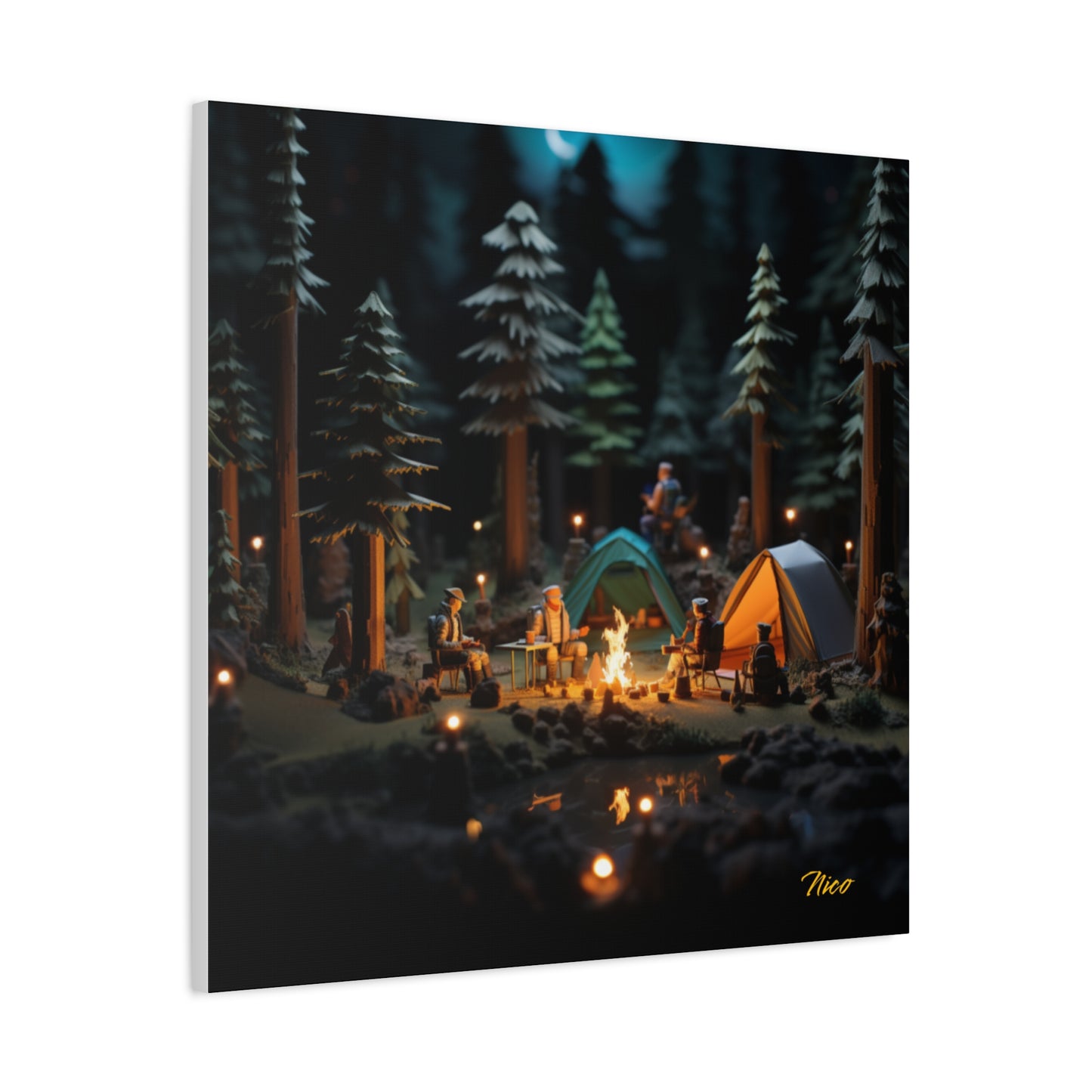 Under The Starry Skies Series Print #3 - Streched Matte Canvas Print, 1.25" Thick