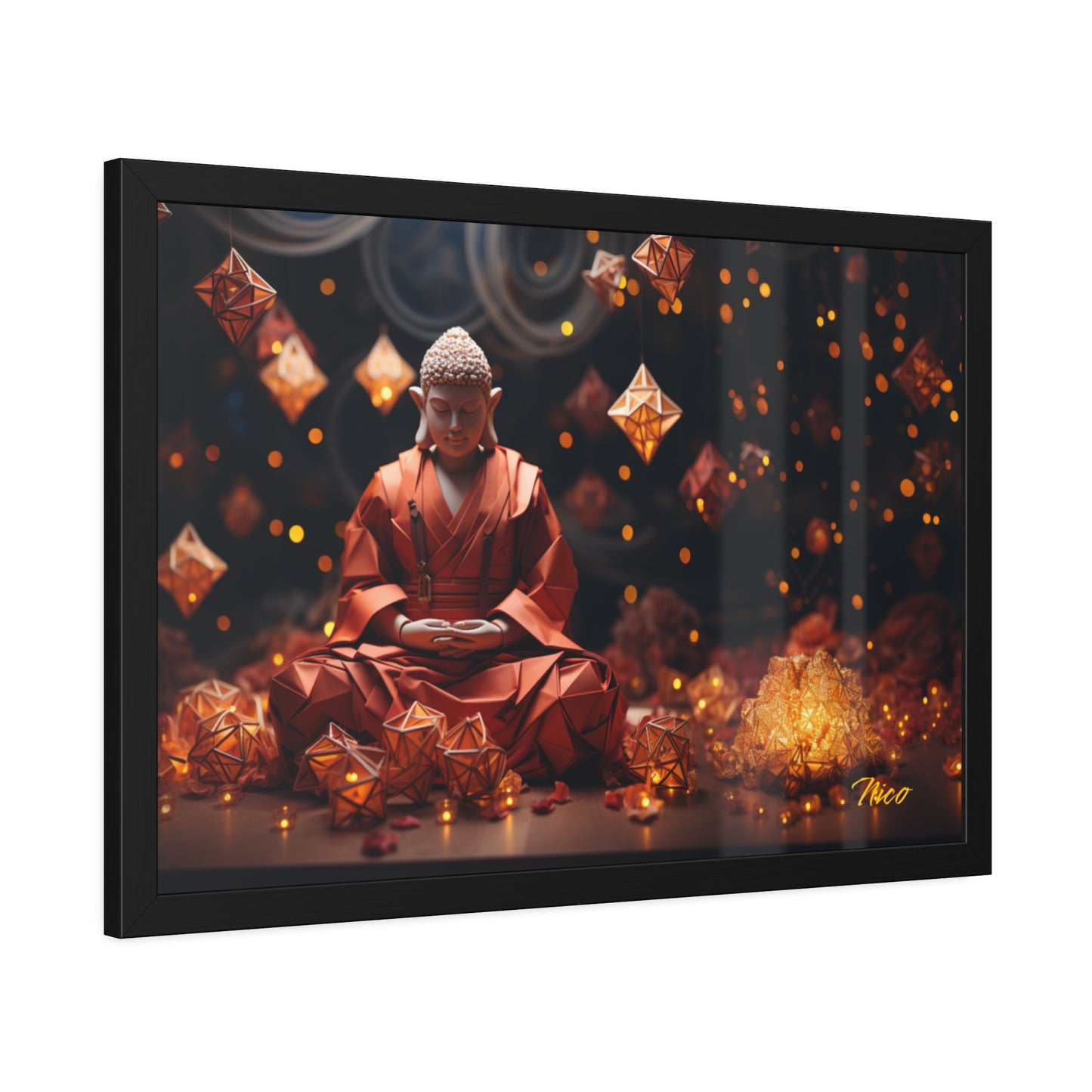 Ascending Buddha Series Print #7 - Framed Fine Art Paper Print