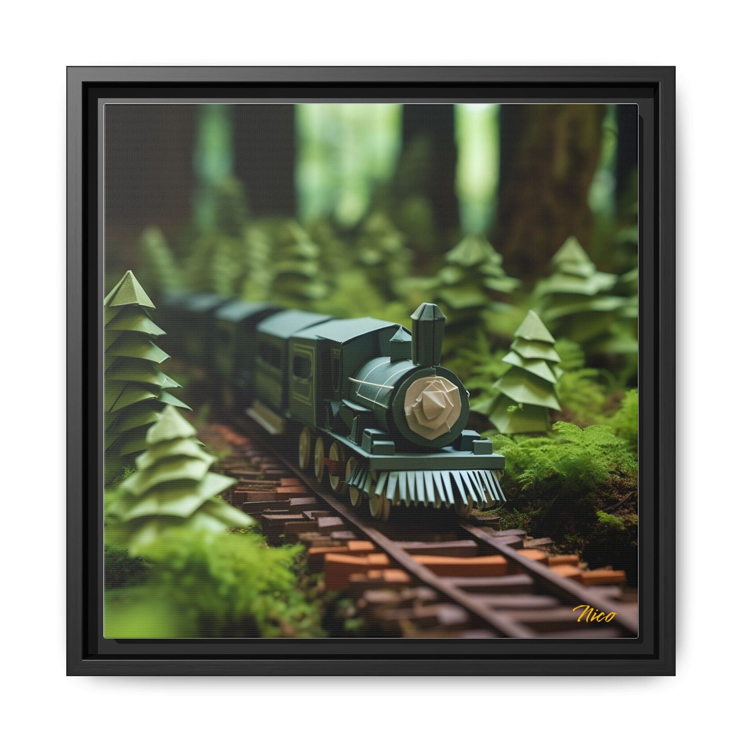 Orient Express Series Print #7 - Black Framed Canvas Print